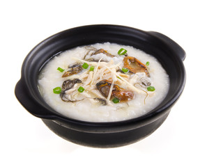 Dried oysters porridge rice gruel