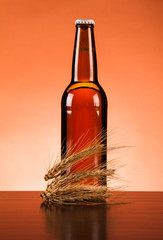 bottle of beer on table