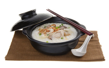 abalone porridge rice gruel