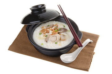 abalone porridge rice gruel