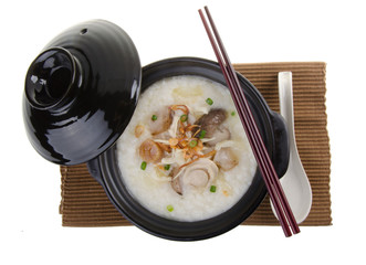 abalone porridge rice gruel