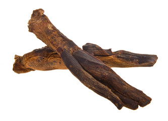 Dried Ginseng On Background