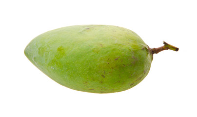 mango. green mango on white background