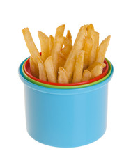 French Fries on background