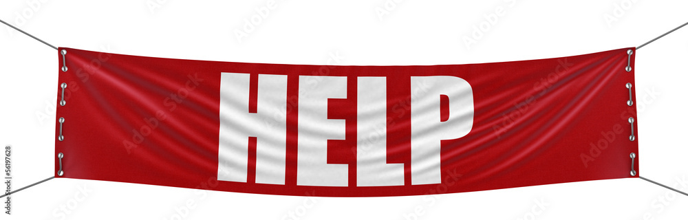 Poster help banner (clipping path included)