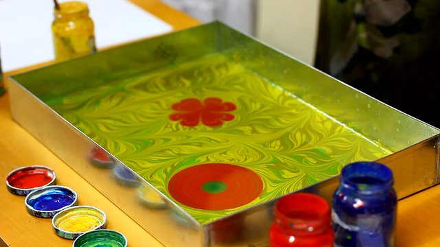 Ebru art - painting on water
