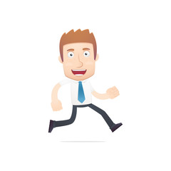 office worker in various poses for use in advertising,