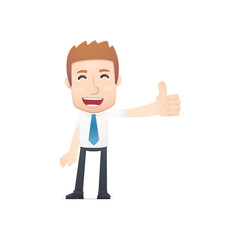 office worker in various poses for use in advertising,