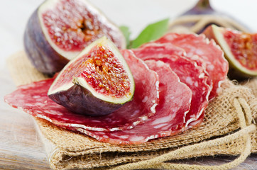 Figs and salami
