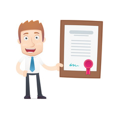 office worker in various poses for use in advertising,