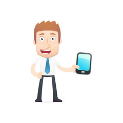 office worker in various poses for use in advertising,