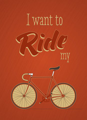 Template with bicycle theme.