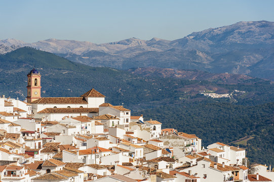 Andalusian village on sunny winterday