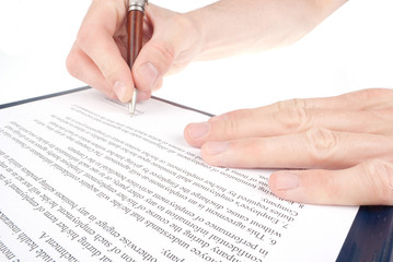 Singing the contract (agreement)