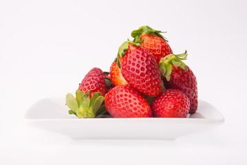 strawberry, fresh red strawberry on background