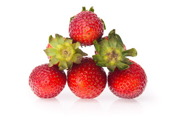 strawberry, fresh red strawberry on background