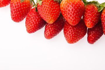 strawberry, fresh red strawberry on background