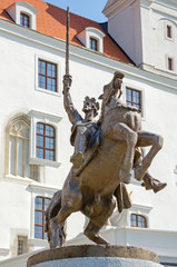 Statue of Svatopluk I on Bratislava Castle