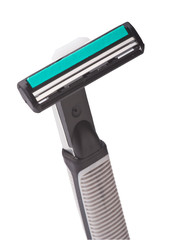 Safety shaver or razor on background