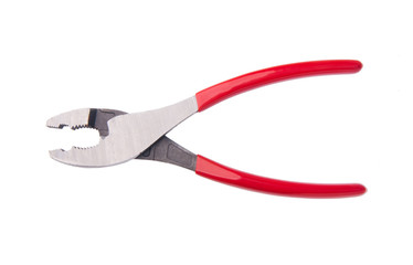 Pliers. The manual tool. on background