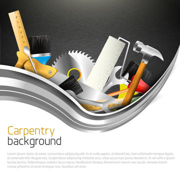 Modern carpentry background