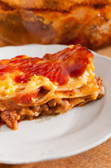 home made lasagne
