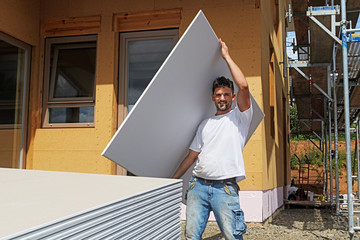 Fetching a plaster board