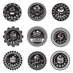 collection of various cupcakes labels