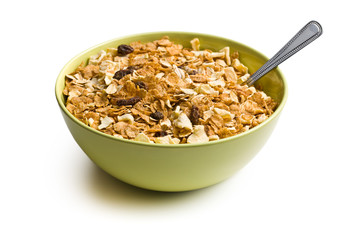 crunchy muesli in bowl