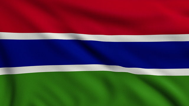 Flag of Gambia looping