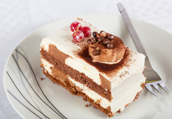 Delicious cappuccino cake