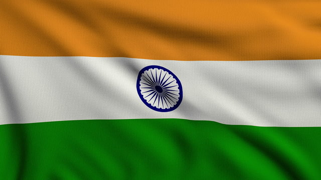 Flag of India looping