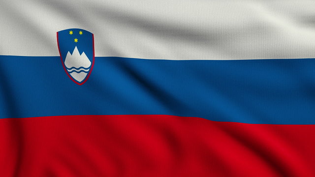 Flag of Slovenia looping
