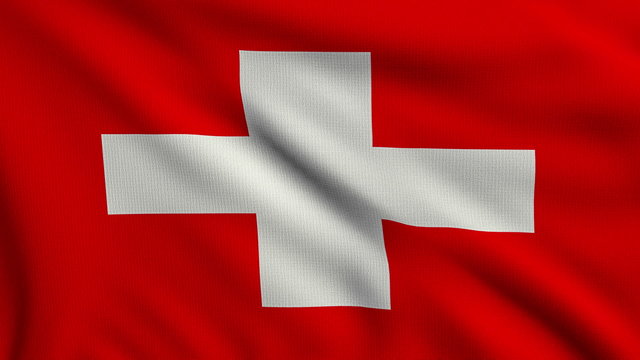 Flag of Switzerland looping