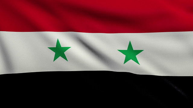 Flag of Syria looping