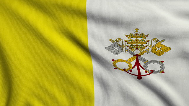 Flag of Vatican looping