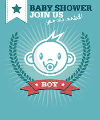 Baby Boy Shower Invitation