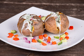 Baked potatoes