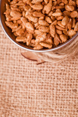 roasted sunflower seeds in a tiny bowel