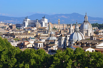 Roma vista dalla Terrazza dell'Angelo - obrazy, fototapety, plakaty
