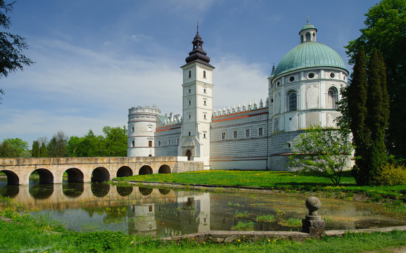 Krasiczyn castle in Eastern part of Poland