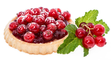 Isolated Red Currant Cupcake