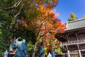 薬王院　山門と天狗