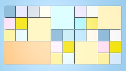 Square background with pastel colors