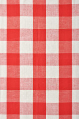 red checkered fabric