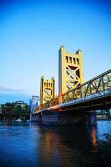 Golden Gates drawbridge in Sacramento