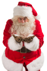 Portrait of Santa Claus sending an Air Kiss