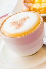 Hot cappuccino