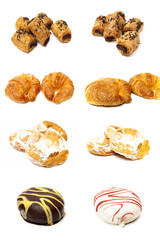 Food collage type pastries