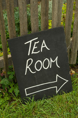 tea room sign